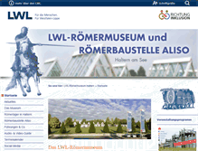 Tablet Screenshot of lwl-roemermuseum-haltern.de